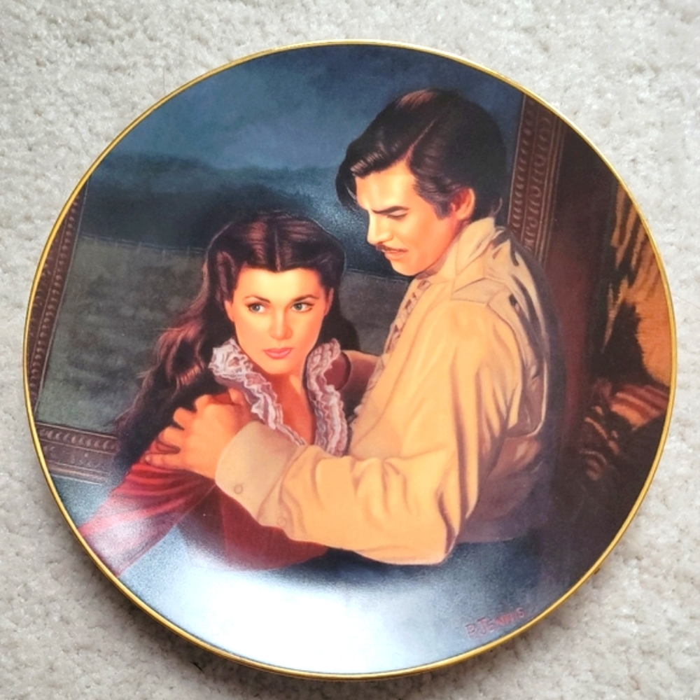 Rare W. S. George Gone With The Wind Collectable Plate 1993 Limited Edition